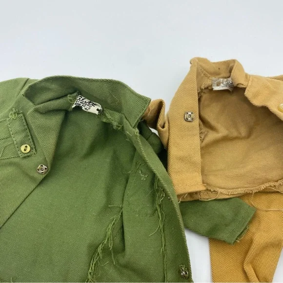 GI Joe 1964 Lot Vtg Flocked Hair Scar Action Figure Clothes Squid Foot Locker